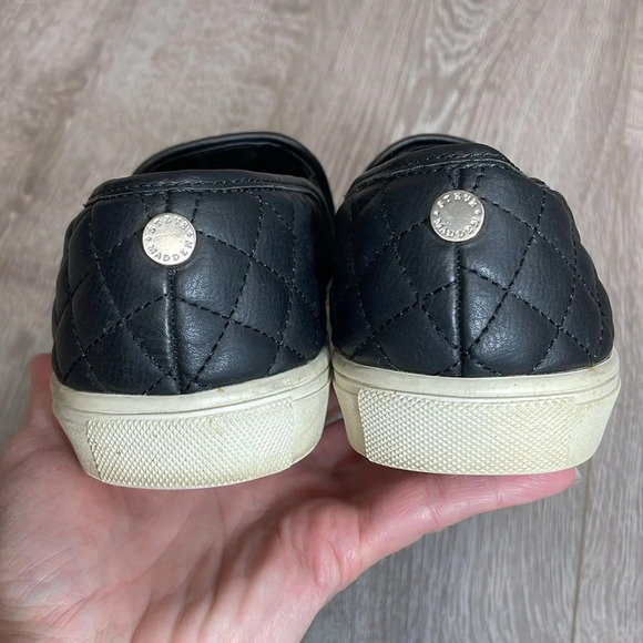 Steve Madden Ecentrcq Quilted Black Slip On Shoes 9.5 - Picture 11 of 16